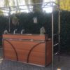 Bar Industrial 2x0.8m met spoelbak en lekblad - Afbeelding 2