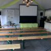 Bierbank hout 220x25x48cm (klapbank) - Afbeelding 3
