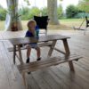 Kinder picknicktafel hout - Afbeelding 4