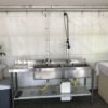 Spoeltafel incl. mengkraan rvs 2-baks - Afbeelding 2